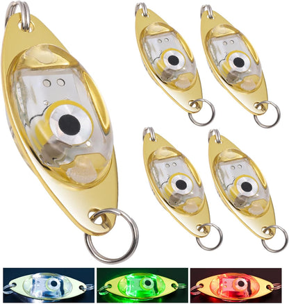 LED Underwater Fishing Lures，LED Lighted Bait Flasher，Deep Drop Fishing Lures，Fish Eye Attractive