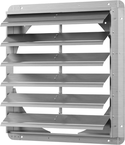 24 Inch Galvanized Shutter Exhaust Louver Vent, Automatic Gravity Shutter Louver Vent for Home