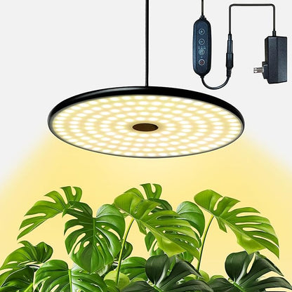 chiphy Hanging Grow Lights for Indoor Plants, 40W Full Spectrum with 3/9/12 Hours Timer, Pendant