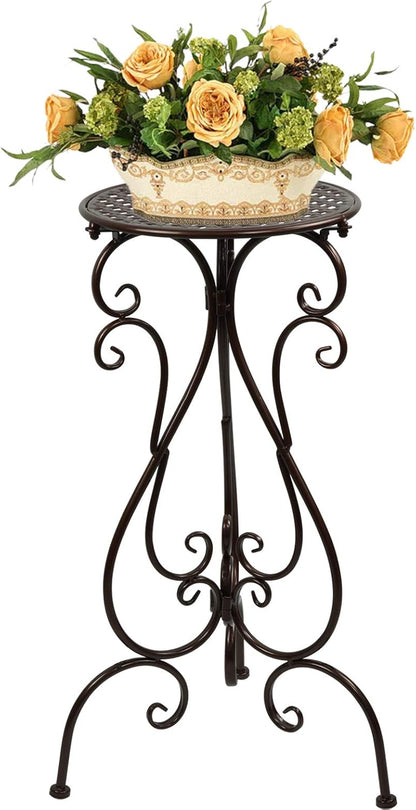 Metal Plant Stand Indoor Outdoor, Heavy Duty Flower Pot Stands 22.5 Inch Tall, Single Plants