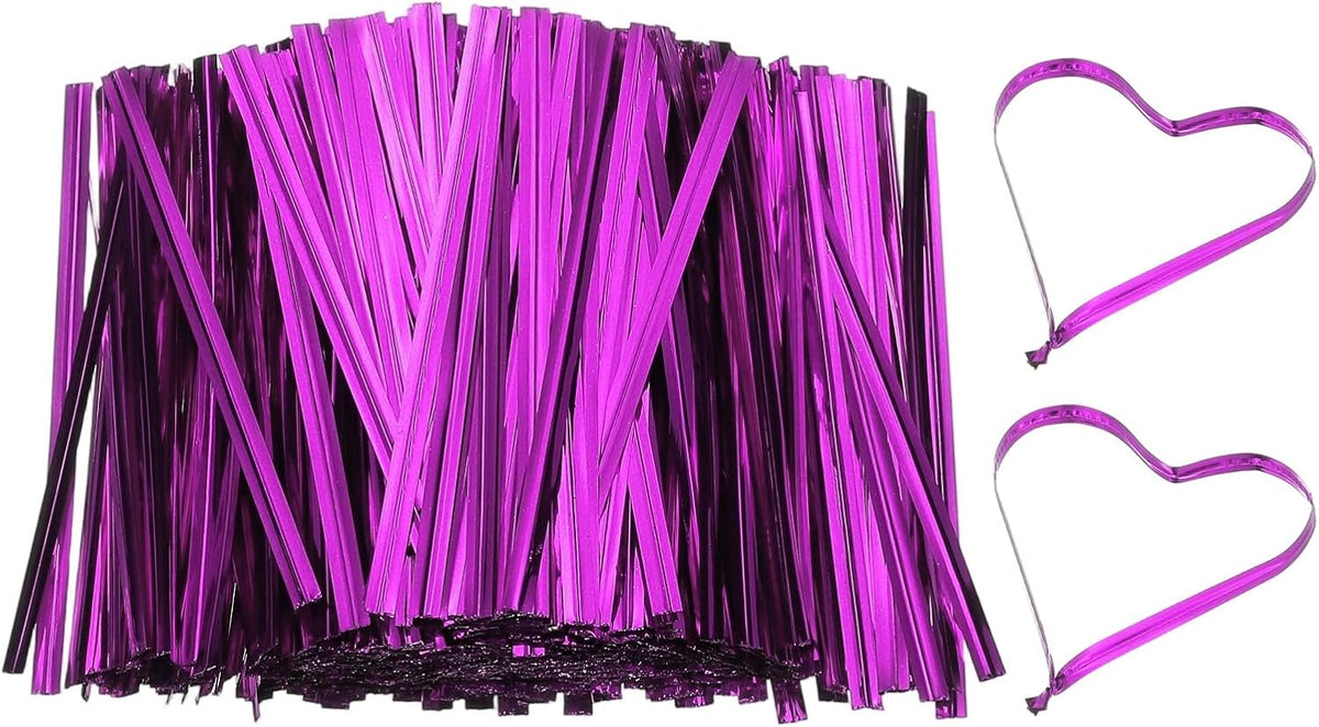 PATIKIL Bag Twist Ties 3 Inch, 800 Pcs Metallic Bread Ties for Treat Plastic Bags Gift Wrapping