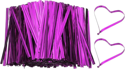 PATIKIL Bag Twist Ties 3 Inch, 800 Pcs Metallic Bread Ties for Treat Plastic Bags Gift Wrapping