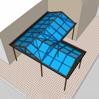Greenhouse Panels Daylighting Roof Panels Transparent Greenhouse Panel Easy to Bend and Cut for