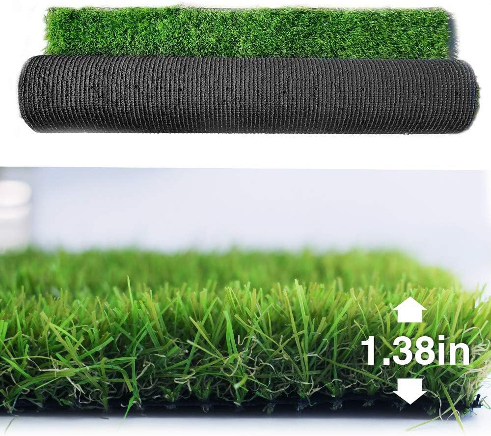 Petgrow Synthetic Artificial Grass Turf Lawn 9 x 71ft, 1.38" Outdoor/Indoor Fake Grass Rug