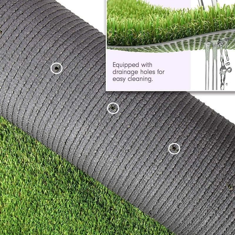 Artificial Grass Turf 14FTx98FT, 1.38" Pile Height Realistic Synthetic Grass, Indoor Outdoor Pet