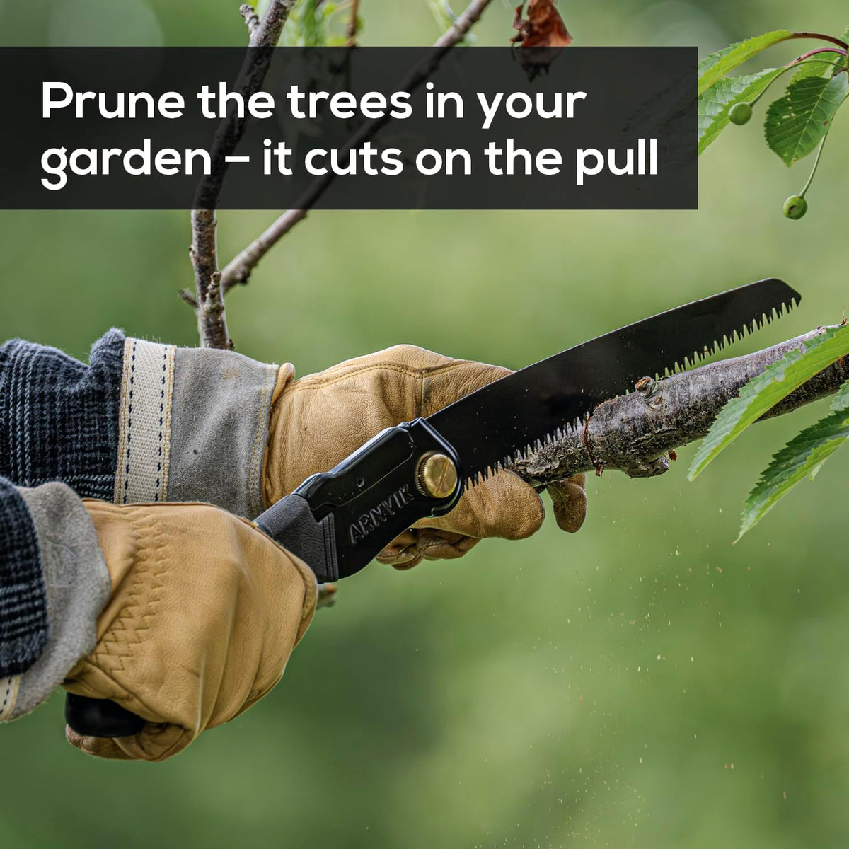 Nordic Pruning Saw for Gardening & Folding Saw Bushcraft - Arnvik - 8 Teeth per Inch - 8 in