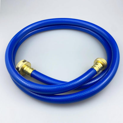 PVC Garden Hose 1/2 Inch Green Heavy Duty Water Hose with Solid Brass Fittings,No Leaking