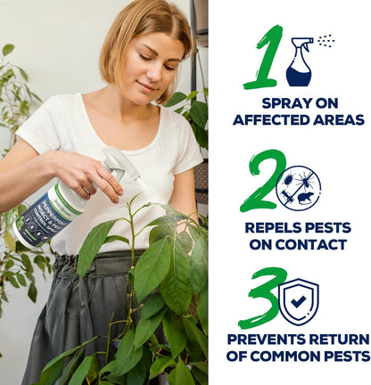 All Natural Peppermint Oil Insect & Pest Control Spray Repels Mice, Spiders, Ants, for Home