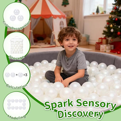 TRENDPLAY Plastic Balls for Ball Pits - Hollow Balls- Safe and Exciting Playtime - Perfect for Baby