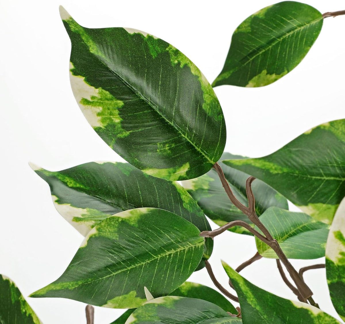 Ficus Leaves Artificial Branches 41.3" Faux Ficus Tree Branches Fake Greenery Plant Spray for Tree