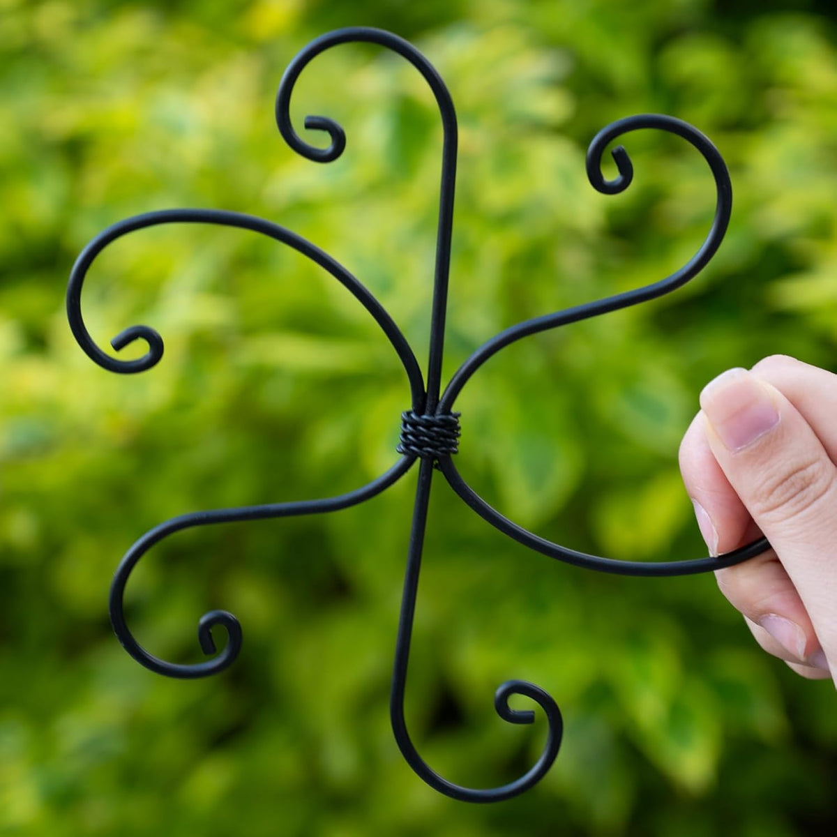 Black Monstera Plant Support Hook - 6.5 * 6.5IN -5 Piece Set, Durable Metal Stem Supports for