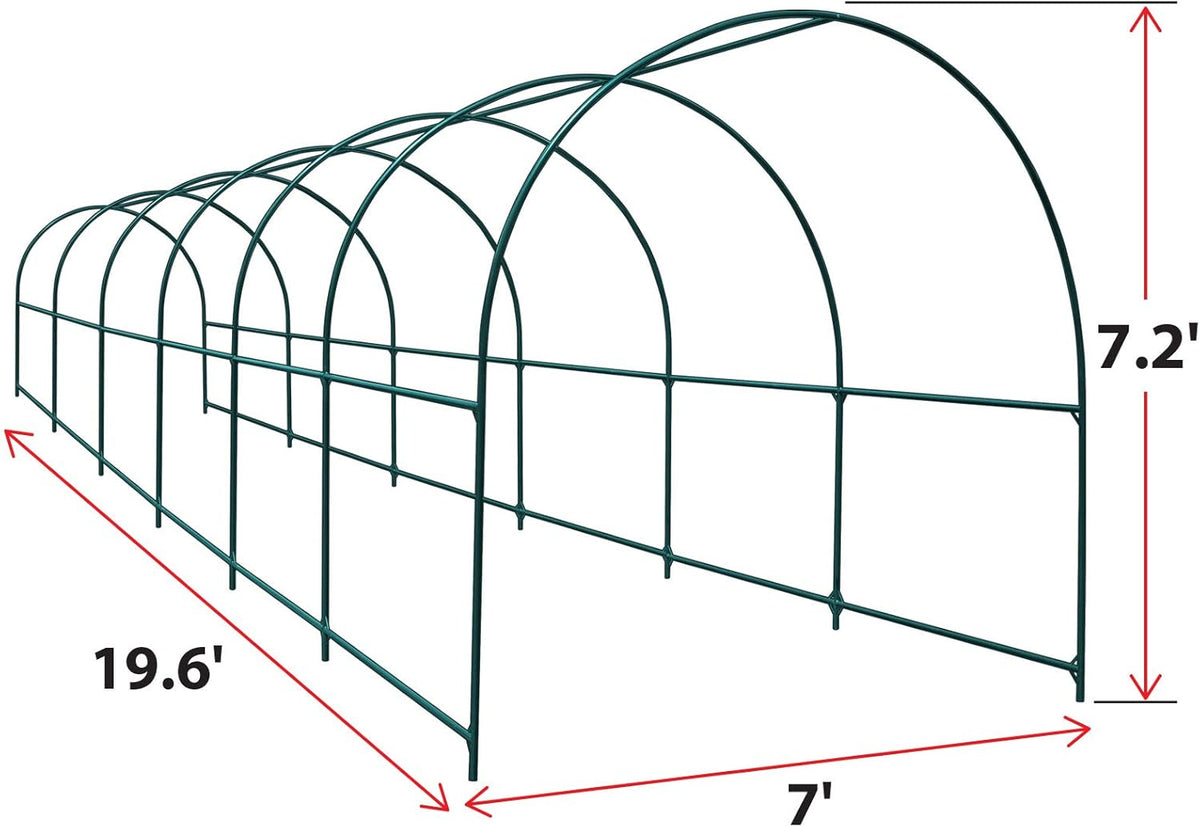 Strong Camel Greenhouse Replacement Frame for Larger Hot Garden House, Support Arch Frame Climbing