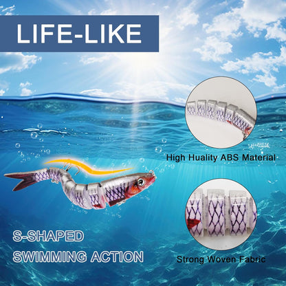 Fishing Lures for Bass Trout Topwater Multi Jointed Swimbaits Slow Sinking Bionic Swimming Lures