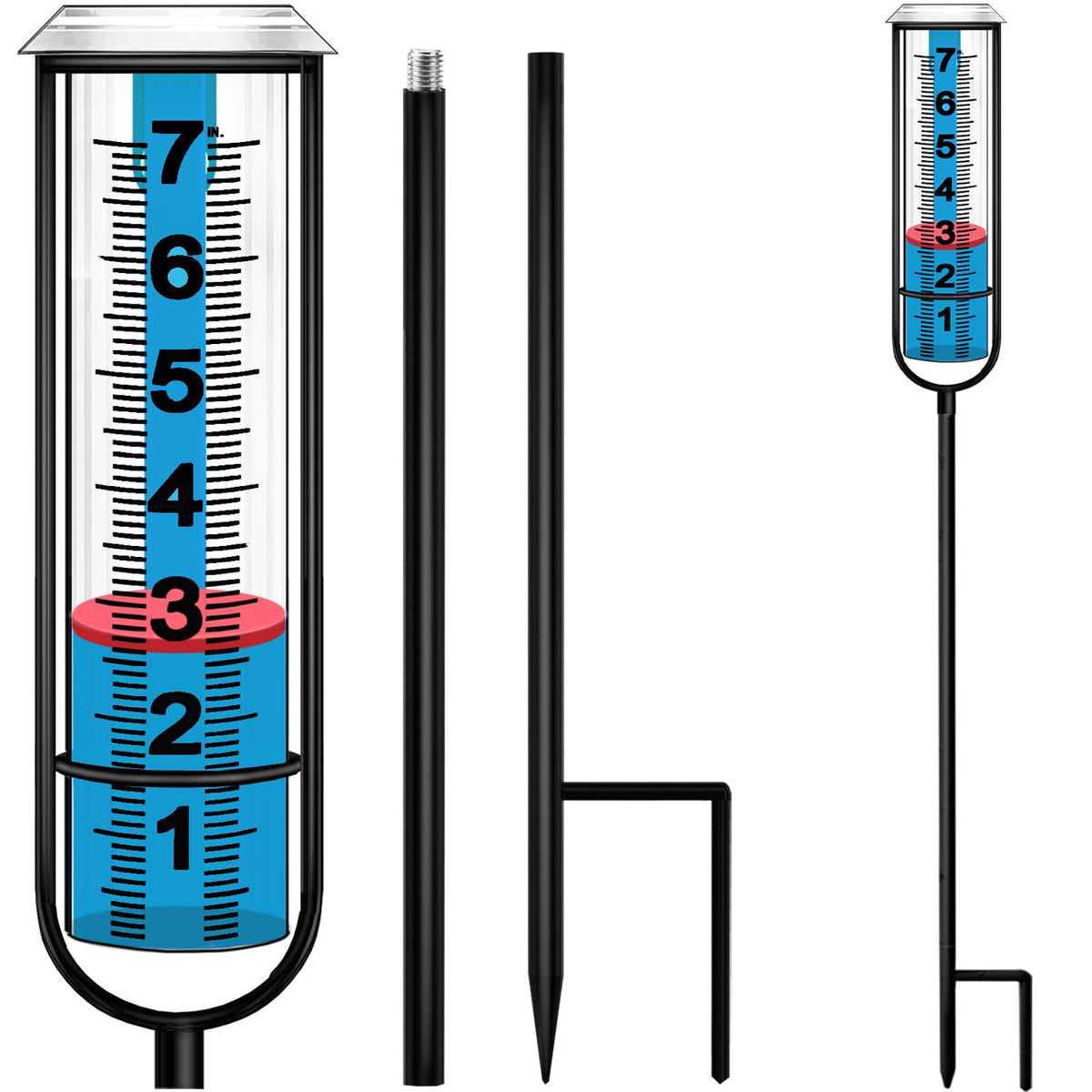 JMBay Rain Gauge Outdoor, Accurate rain gauges Outdoors Best Rated, Tall rain Gauge for Yard with