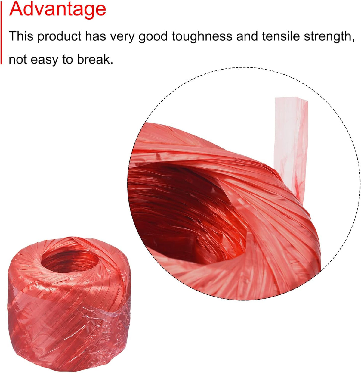 MECCANIXITY Polyester Nylon Plastic Rope Twine Household Bundled for Packing Gardening Craft,150m