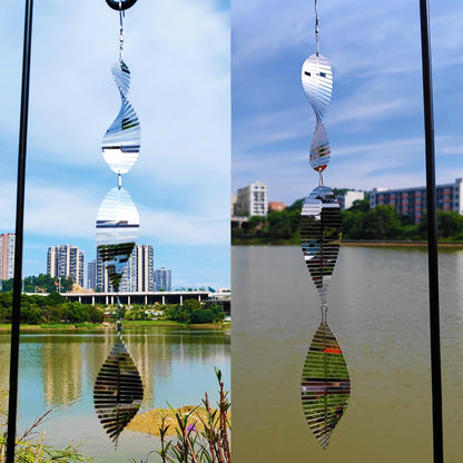 Metal Bird Scare Discs Set-Highly Reflective Double-Sided Bird Reflectors,Extra Sparkly Wind