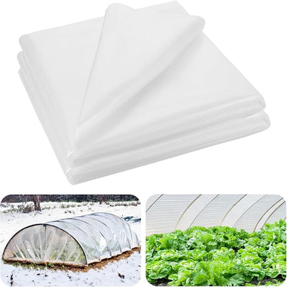 Alphatool Greenhouse Cover Plastic Sheeting - 8 x 24 ft Plant Covers Freeze Protection, Frost