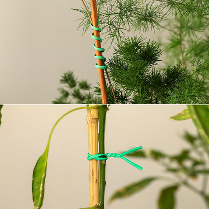 Tangyinrd 300 Pcs 6 inch Green Plastic Twist Ties, Cable Ties, for Bags, Gardening Tools