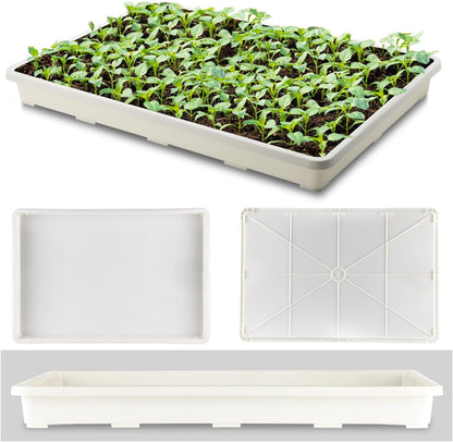 5 Pack Nursery Pot Tray, Carrying and Holding Plant Tray for Pot 24 Cell Carrying Holder Drainage
