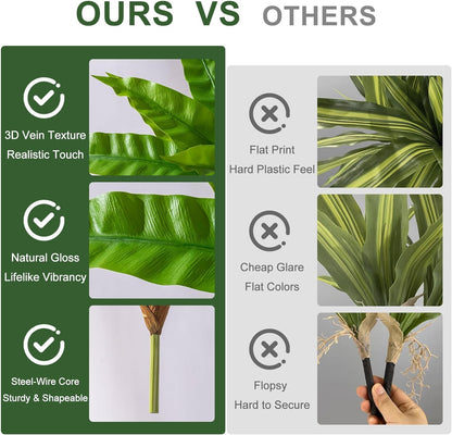 4 Pcs Artificial Greenery Stems Fake Bird Nest Fern Faux Branches Artificial Plants Realistic Fake