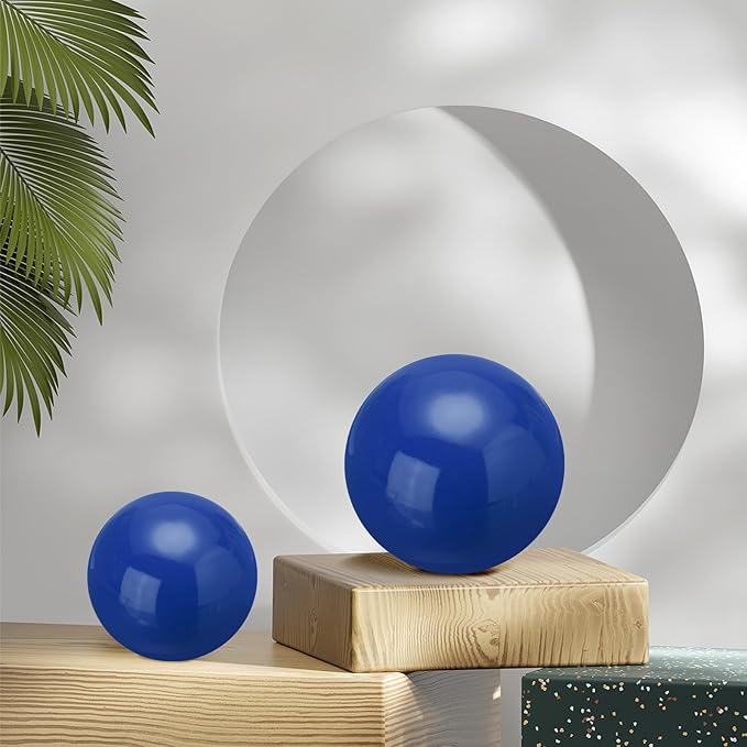 uxcell 2 Pcs Gazing Globe Decor Ball 2.5 Inch 63mm Reflective Garden Sphere Hollow Ball, Seamless