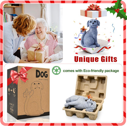Nacome Dog Outdoor Statues for Garden: Outside Decor with Butterfly Clearance for Yard Art Lawn