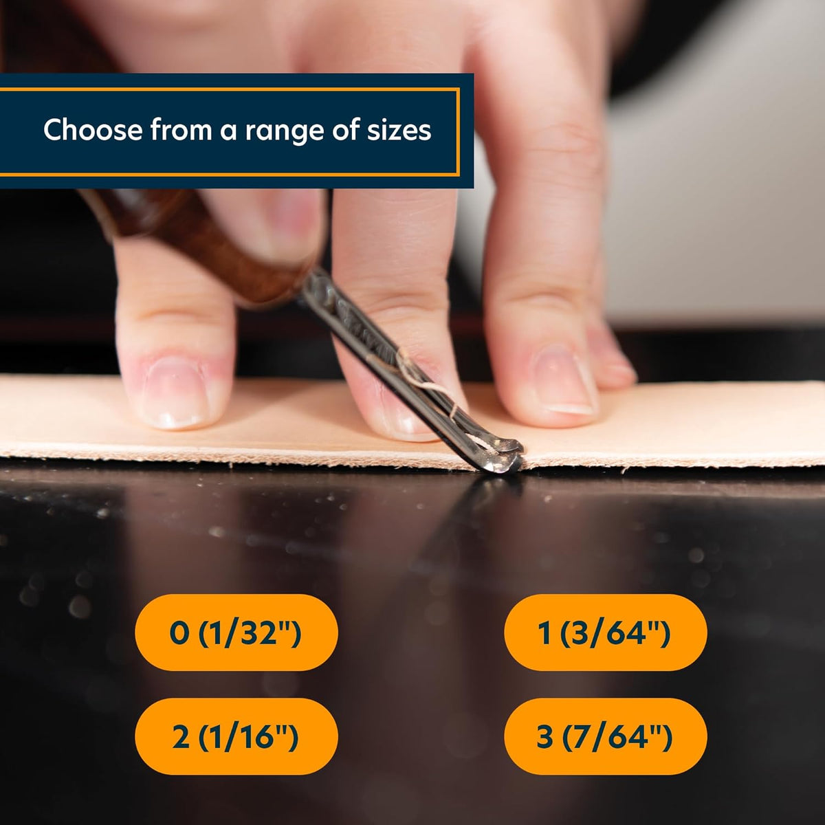 Weaver Leather Supply Leather Edger, Edge Beveler with Angled Tip for Refined Finish, Beveling