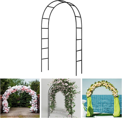 7.9 Ft H x 4.6 Ft W Metal Pergola Arbor,Assemble Freely 2 Sizes,for Various Climbing Plant Wedding
