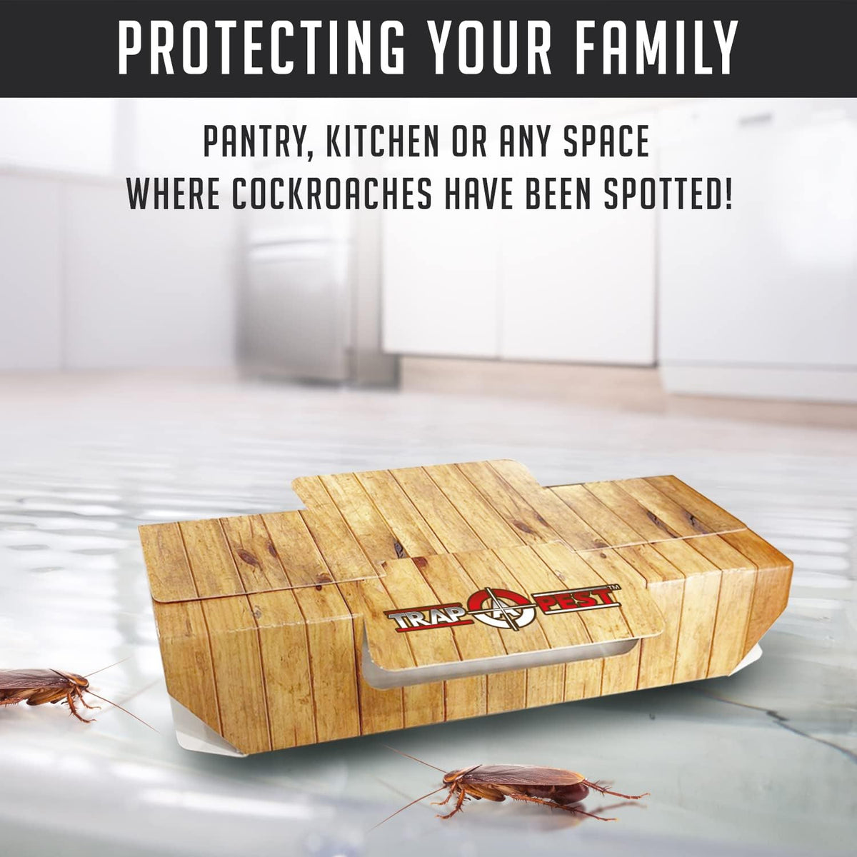 Roach Traps Indoor Sticky (18 Pack) - Glue Traps for Roaches Bug Traps with Roach Bait Traps - Long
