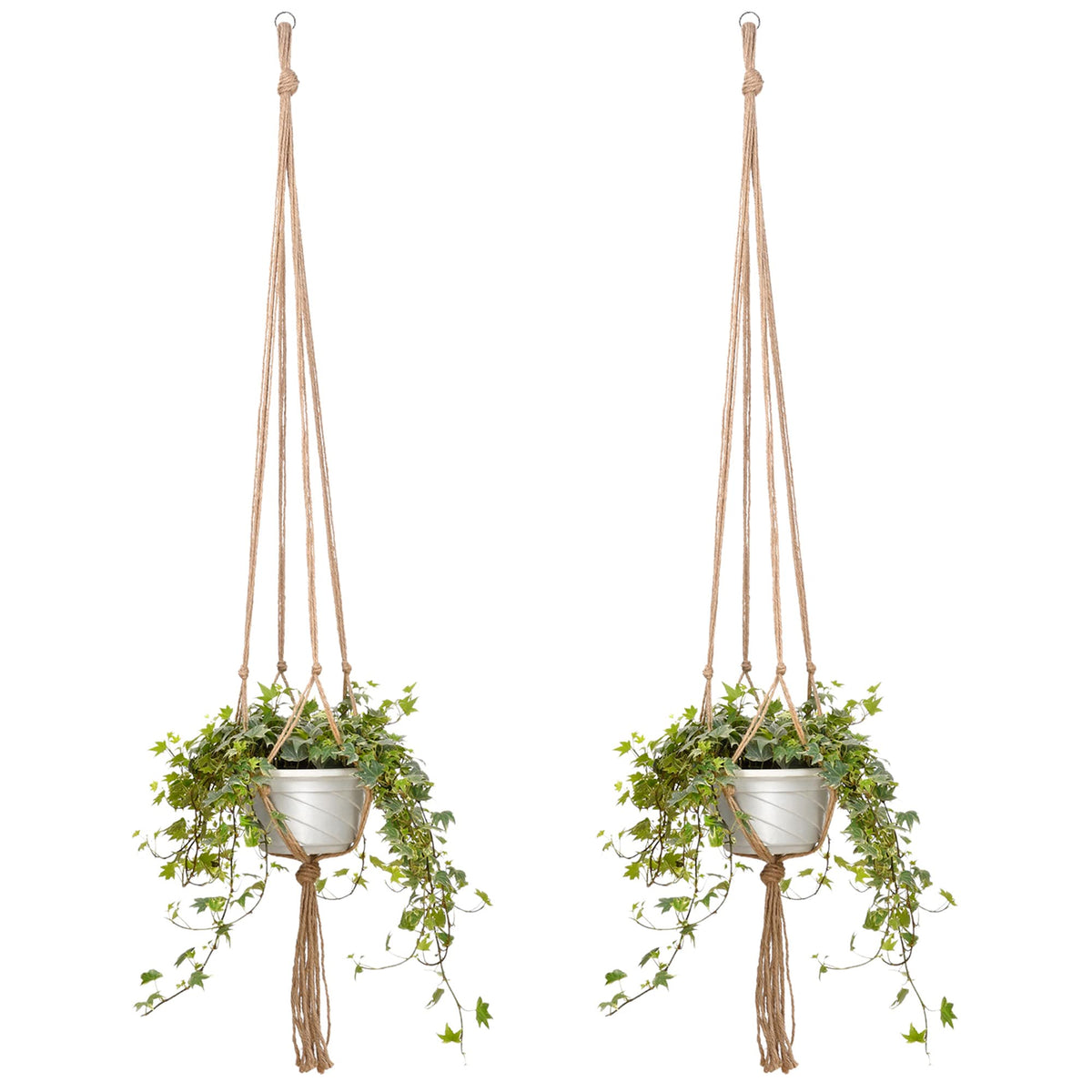 EBOOT 2 Pack 48 Inch Large Macrame Plant Hanger Rope to Hang Flower Pot Plant Holder for Indoor