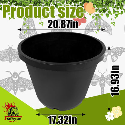 20 Gallon Nursery Pots Plastic Container Injection Molded Pot for Plants Flexible with Drainage
