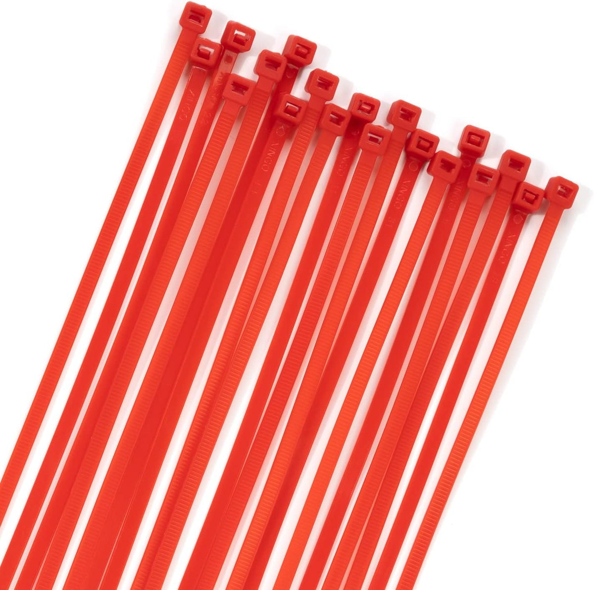 XINGO 100PCS Cable Zip Ties Heavy Duty, Premium Nylon Plastic Wire Ties with 50 Pounds Tensile
