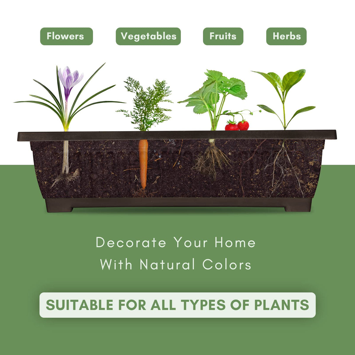 TOREVSIOR 5-Tier Vertical Raised Garden Bed, Elevated Herb Planter Box