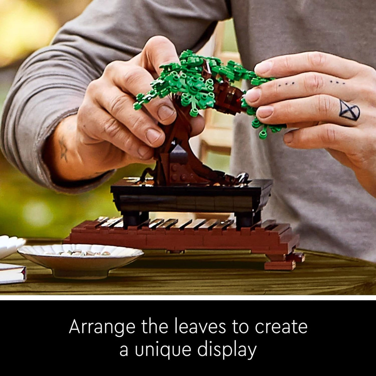 LEGO Botanicals Bonsai Tree Building Set - Artificial Bonsai Tree Plants for Home Decor, Adults