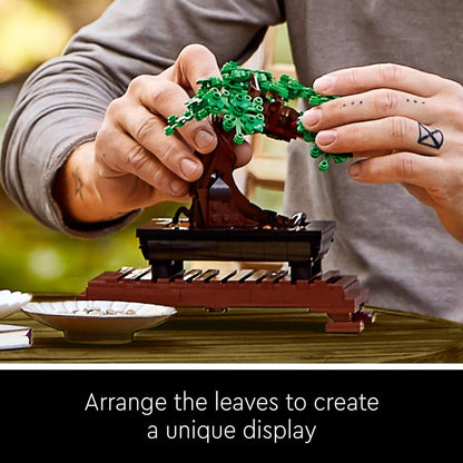 LEGO Botanicals Bonsai Tree Building Set - Artificial Bonsai Tree Plants for Home Decor, Adults