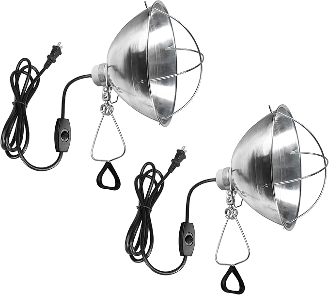 Simple Deluxe Clamp Lamp Light 10.5 Inch Adjustable Aluminum Reflector, Suit for E26 Socket Max 250