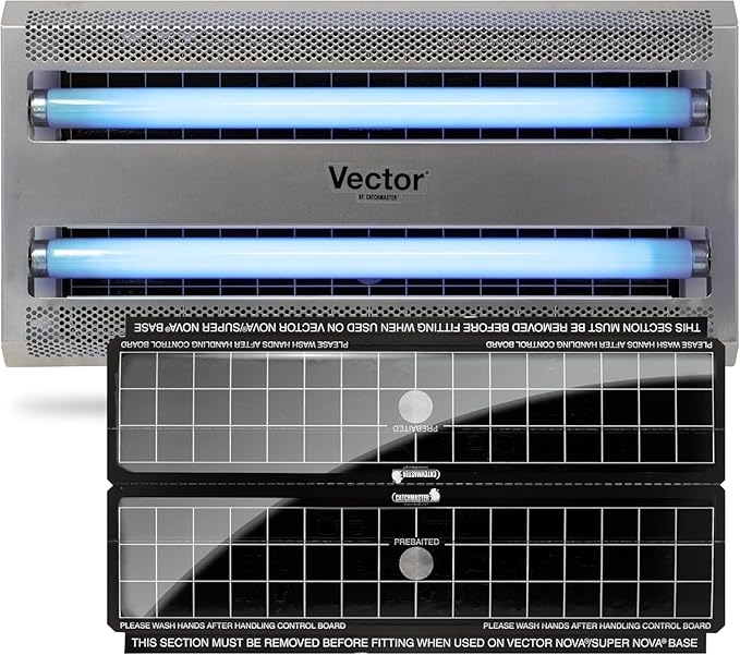 Catchmaster Vector 30, UV Light Fly Traps Indoor for Home, Electric Gnat Traps for House Indoor