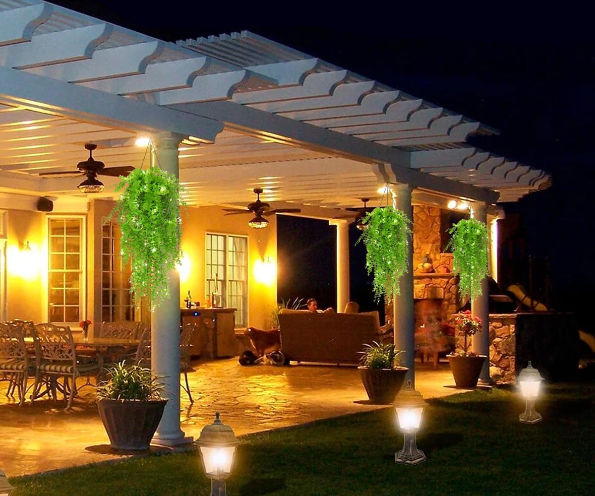 Artificial Hanging Plants Wall Decoration Faux Hanging Plants Indoor Fake Money Plants Hanging