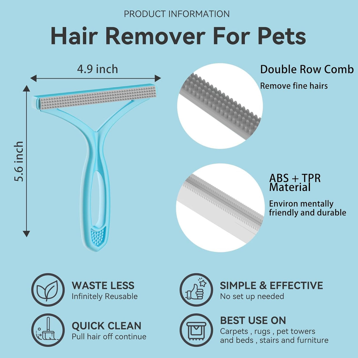 Lint Remover 3-Pack,Lint Shaver Cleaner Pro,Carpet Rake,Lint Brush,Fur Removal Tool,Portable Carpet