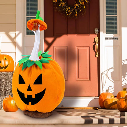 Halloween Pumpkin Goose Outfit Porch Goose Clothes Yard Silly Lawn Duck Shirt for Cement Plastic