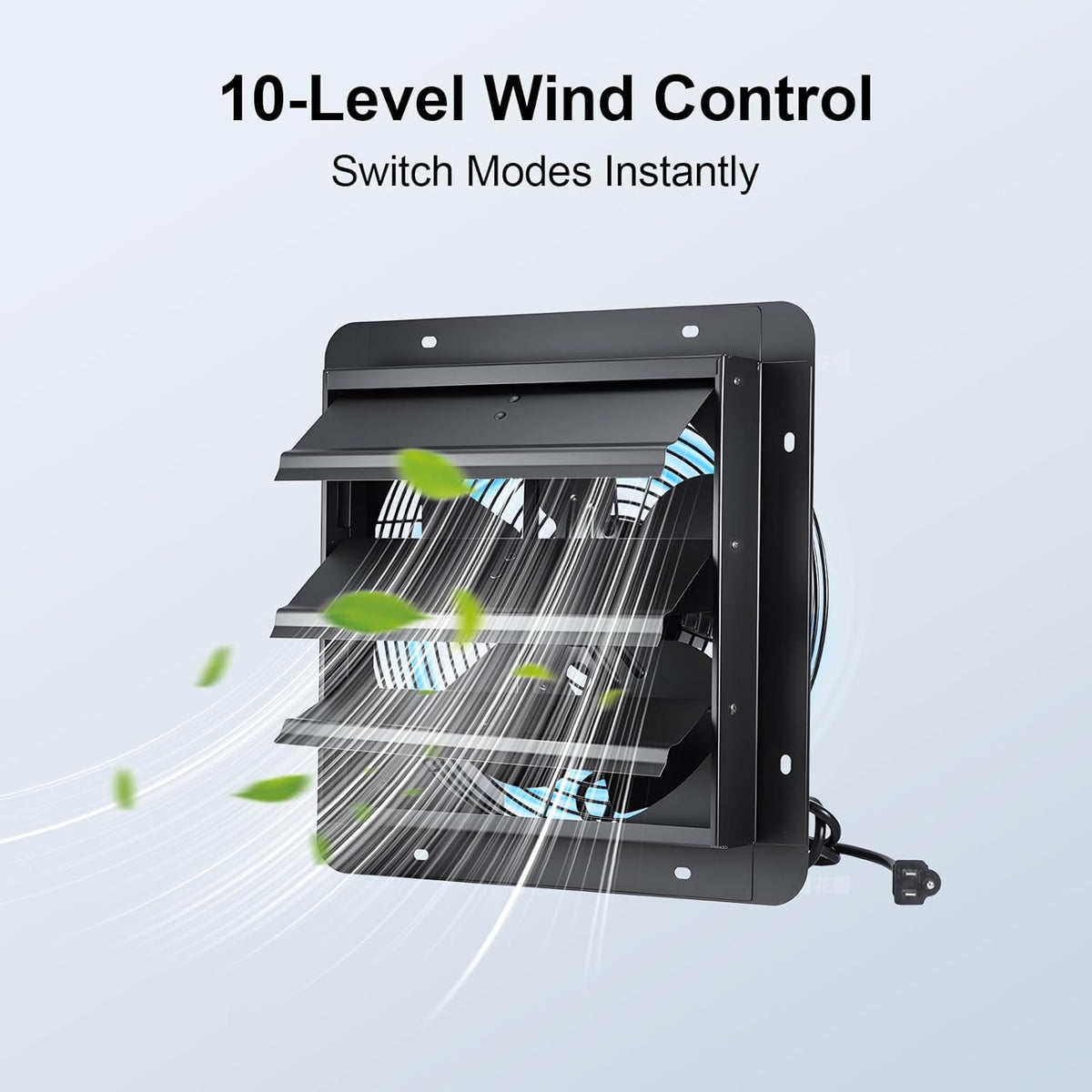 GROWNEER 12 Inch Exhaust Fan with Temperature Humidity Controller, 1200CFM Remote Control Shutter