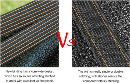 winemana 70% Black Shade Cloth, 12 x 10 FT Durable Mesh Tarp with Grommets, Resistant Garden Sun
