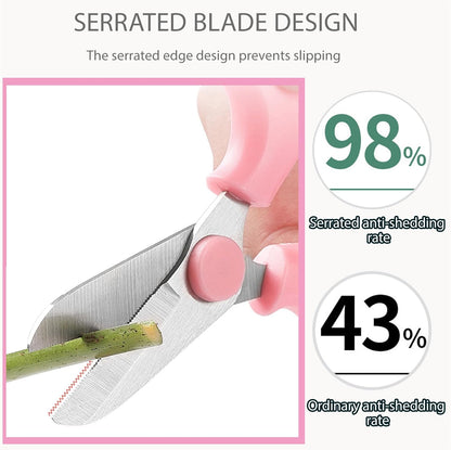 Garden Flower Scissors,3 PCS Stainless Steel Fresh Flower Cutter with Comfortable Grip Handles
