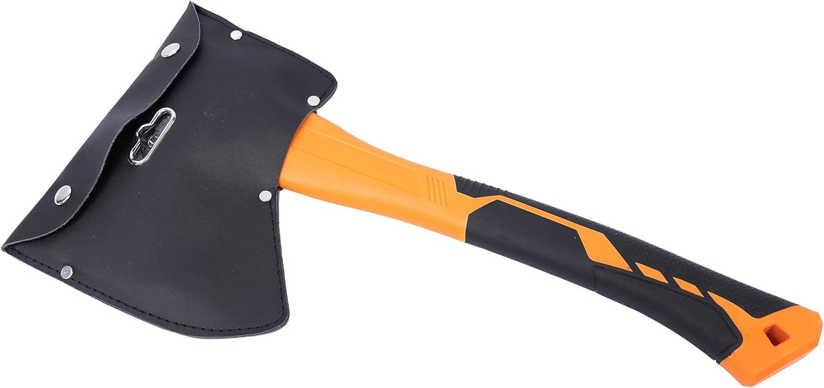 HFS(R) 14.5 Inch Axe Hatchet with Fiberglass Handle 21oz/600g Head Weight Heat-Treated Blade