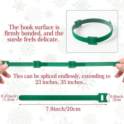 100 Pcs Christmas Garland Ties 7.87Inch Adjustable Holiday Garland Twist Ties for Holiday Halloween