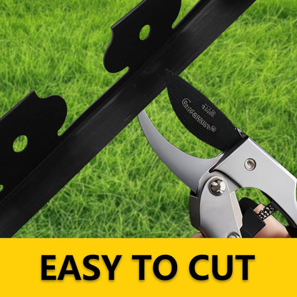 2 in Tall, 33FT Long Landscape Edging Garden Edging Border, Plastic Landscape Edging Kit with