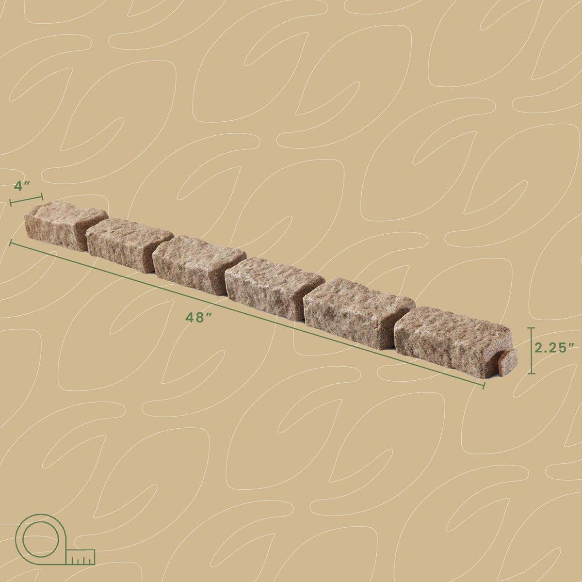 Beuta Landscape Edging | Garden Edging Border | Faux Stone Bricks for Lawn edging, Flower beds