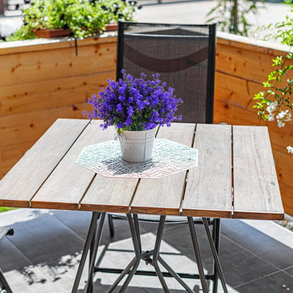 RECUTMS Fake Outdoor Flowers Artificial Flowers Plants for Window Boxes Spring Outdoor Home