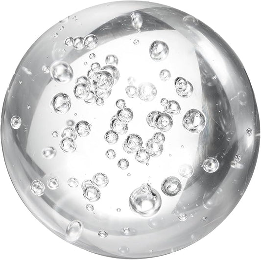 uxcell 70mm/2.8" Crystal Sphere Ball Bubble Glass Solid Decorative Sphere Crystal Ball Prop