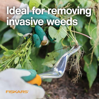 Fiskars Ergo Weeder Tool for Weeding, Heavy Duty Gardening Hand Tool with Ergonomic Handle and